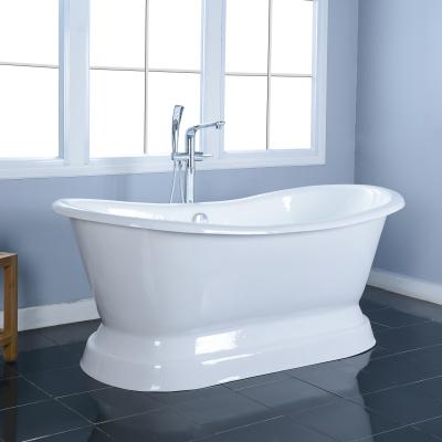 China 1.7M Retro Freestyle Edged Cast Iron Bathtub With Low Price NH-1017  Cast Iron Bathtub Te koop