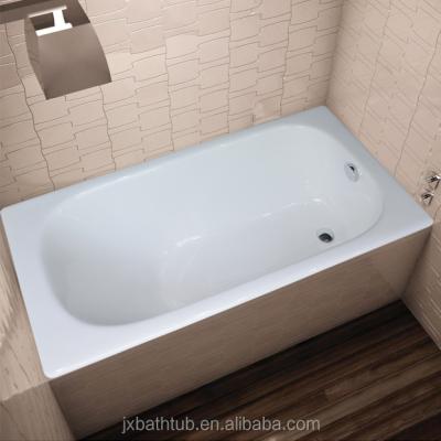 China Freestanding Bathtub Drain Plugs Shower Tray Whirlpool Cast Iron Single Bird Enameled Bathtubs for sale