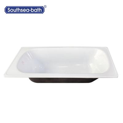 China Enclosed Drop In Steel Bathtub With / Without Handle Enamel Soaking Tub For Hotel Bathtub Te koop