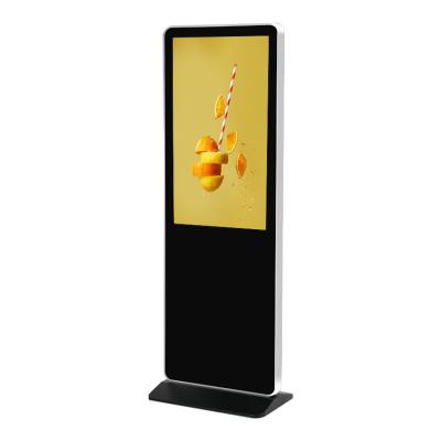 China Indoor Floor Standing TV Touch Screen Kiosk 4k Player Display Screen HD Indoor Advertising Vertical Lcd Led Digital Signage for sale