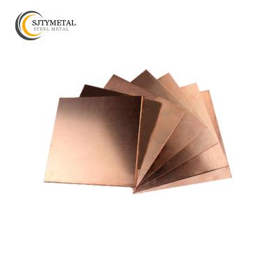 China Construction Building Industry Good Quality Copper Plate Pure Copper Sheet In Different Sizes for sale