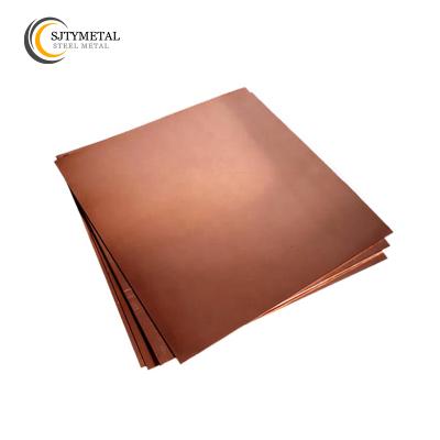 China Electronic Field Copper Sheet 5mm Thick Copper Sheet Custom Copper Sheet for sale