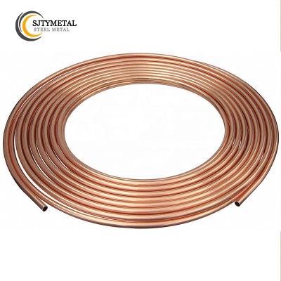 China Chinese Water Tube Factory Pancake Coil Copper 15m Copper Blanking Tube Reel For Customization for sale