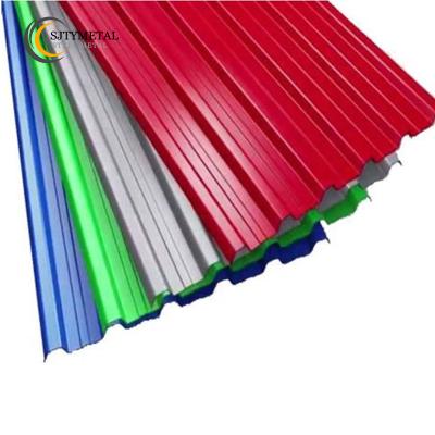 China Wholesale price high impact colored corrugated plate DX51D zinc prepainted ppgi roofing sheet for sale