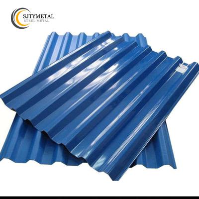 China High Impact Metal Building Materials Corrugated Roofing Sheet Galvanized Color Coated Steel Roof Tiles for sale