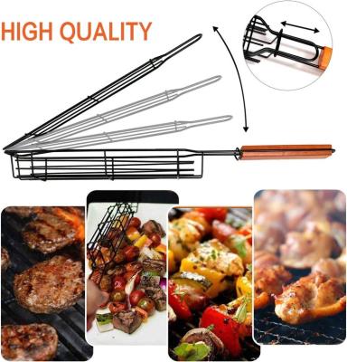 China Dustproof Barbecue Grilling Basket, Kabob Grilling Baskets, Nonstick Grill Baskets for Outdoor for sale