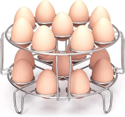 China Sustainable Egg Steamer Rack Stackable Egg Steamer Rack, 2 Pack Stackable Steamer for Cooking for sale