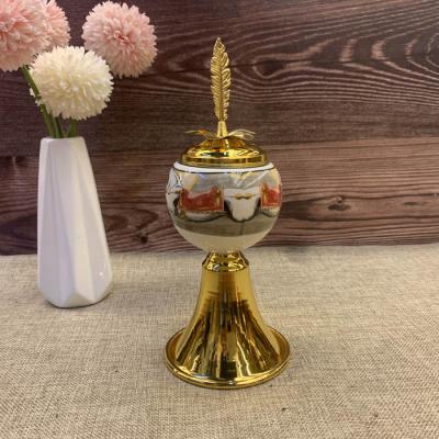 China 2022 High Quality Arabic New Metal Censer Middle East Bakhoor Charcoal Censer Censer New for sale