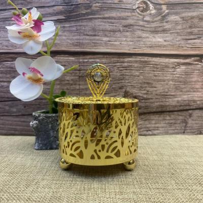 China Factory Wholesale Arabic Middle East Charcoal Oud Censer Metal Incense Burner Small for sale