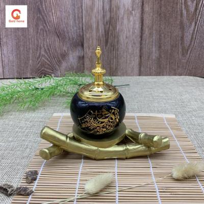 China New Middle East Ceramic Incense Burner Ramadan Charcoal Censer Oud Burner for sale