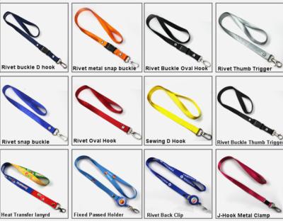 China Polyester custom heat transfer printing lanyard with logo for sale