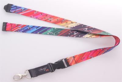 China 2017 cheap price promotional hot sale Polyester custom heat transfer printing lanyard with logo woven neck holder for sale