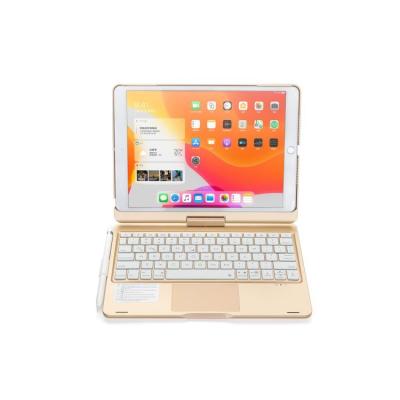 China Lightweight for 10.5 Wireless Keyboard 10 Protector Case 9.7 360 Degree Rotary Keyboard Case with Colorful Backlight and Touch Pad for sale