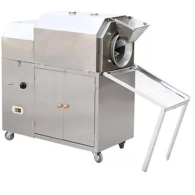 China Electric Automatic Fruit Gas Peanut Cashew Sunflower Seeds Rotisserie Roasting Machine for sale