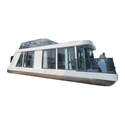 China 9m*4m*2.9m Gospel 12.5m Aluminum Pontoon Barge For Party And Leisure for sale