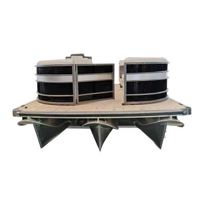 China Aluminum Gospel 760 Aluminum Pontoon Boat For Party And Leisure for sale