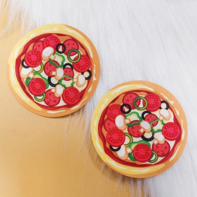 China KAYA New Adhesive Pizza Design Women Comfortable Sexy Nipple Covers Disposable Nipple Cover Custom Made Nipple Covers for sale