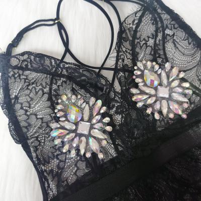 China Jeweled Elegant Comfortable Bling Crystal Pasties Rhinestone Nipple Covers Diamond Body Sticker Sexy Women for sale