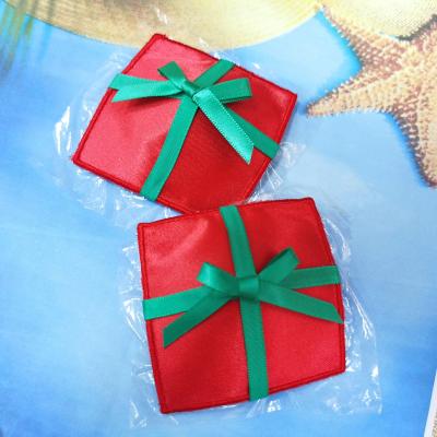 China Wholesale Reusable Sexy Red Christmas Gift Box Shape Nipple Covers Decoration Reusable Sexy Breast Pies for sale