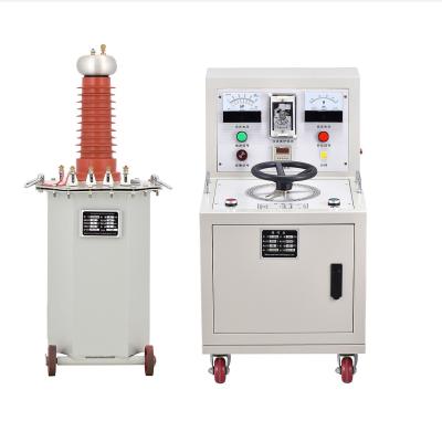 China Easy Operation Oil Immersed Testing Transformer AC DC Hipot Test Fixed Support High Voltage Customization Test System High Withstand Capacity for sale