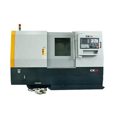 China Machinery Repair Shops CK40/400 CNC Lathe Milling Machine CNC Inclined Turning Lathe Working FANUC CNC System for sale