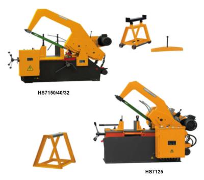 China Building Material Shops Horizontal Semi-automatic Notch Saw Machine HS7132 for sale