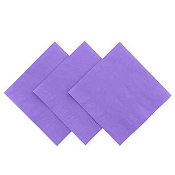 China Colorful 1/4 fold custom wholesale purple 2 ply color paper cocktail napkins drink napkins for sale