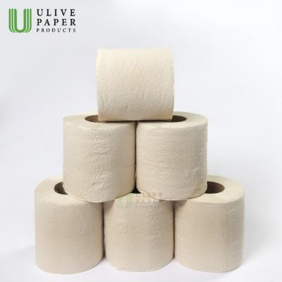 China Bamboo Pulp Paper Rolls 100% Soft Bamboo Toilet Paper Plup With Wholesale Price for sale