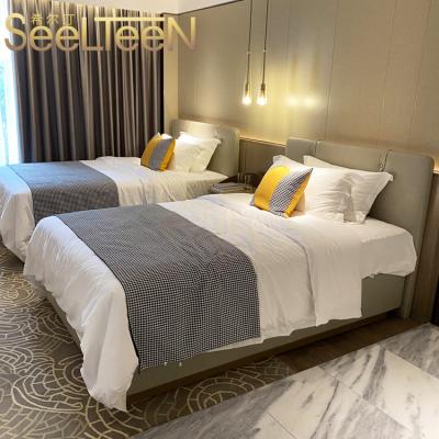 China Modern Hotel Furniture Factory Guangzhou Foshan Double Bed for sale