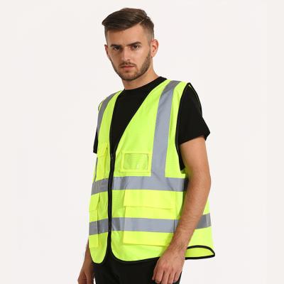 China 100% Polyester Mesh Fabric + Silver Custom High Visibility Stripe Safety Waterproof Men's Work Reflective Reflective Pants Polyester for sale