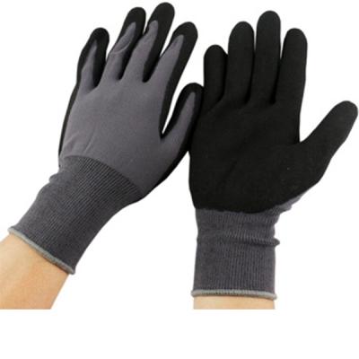 China Genuine Sandy Nitrile Coated Working Gloves Touch Screen Oilfield Work Glove en388 Anti-Cut Comfortable Texts New Technology Sandy Nitrile Coated Working Gloves for sale