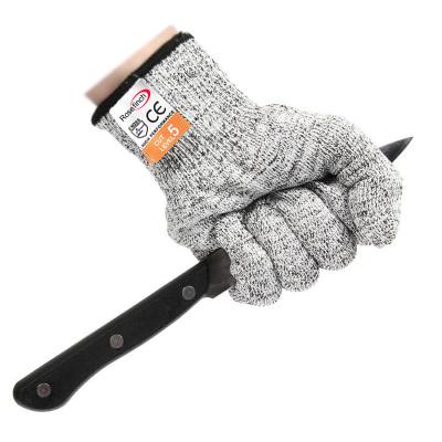 China Cut Resistant Food Grade HPPE Level 5 Protection Safety Cut Resistant Gloves For Food Industry for sale