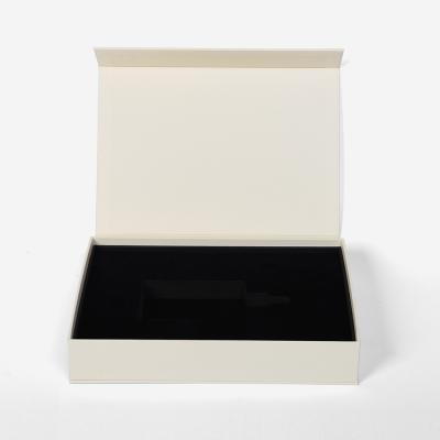 China Custom Logo Custom Flip Top Luxury Rigid Cardboard Design Handmade Wholesale Yellowish Printing Perfume Gift Cosmetic Packaging Paper Box for sale