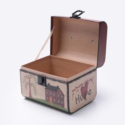 China Handmade Wholesale High Quality Custom Wooden Toy Tool Storage Gift Suitcase Packaging Gift Box for sale