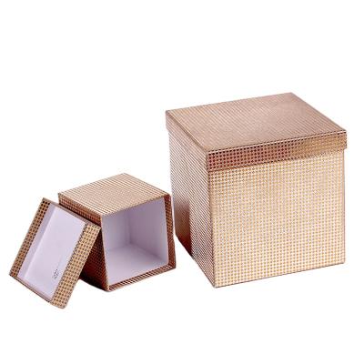 China Square Storage Box Glitter Cardboard Handmade Customized Creative Paper Gift Box for sale