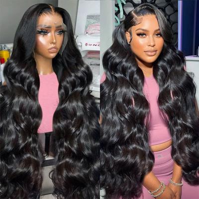 China Body Wave 210 density body wave natural curly human hair wigs Raw Virgin Cuticle Aligned lace front Wig hd glueless lace wigs for sale