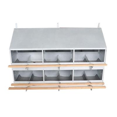 China Collecting Eggs Chicken Poultry Farm Equipment Chicken Nest Egg Laying Box Chicken en venta