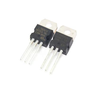 China New and original standard three-terminal TO-220 5V/1.5A L7805CV IC voltage regulator 7805 IC chips for sale