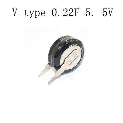 China New Farad Capacitor Double Layer Capacitor V Standard Original Type 0.22f 5.5V for sale