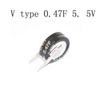 China New Farad Capacitor Double Layer Capacitor V Standard Original Type 0.47F 5.5V for sale