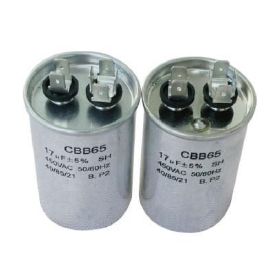 China IEC60252 resistance-capacitance, UL810, EN60252, VDE0560-8, GB/T3667.1-2005, CBB65-R, CBB65 round type ac motor capacitor for sale