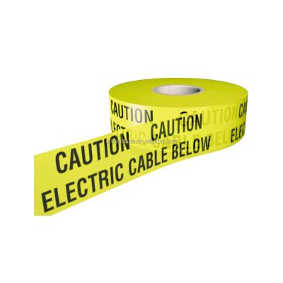 China Warning for Ground and Underground Reflector High Visibility Hazard Caution Tape for sale