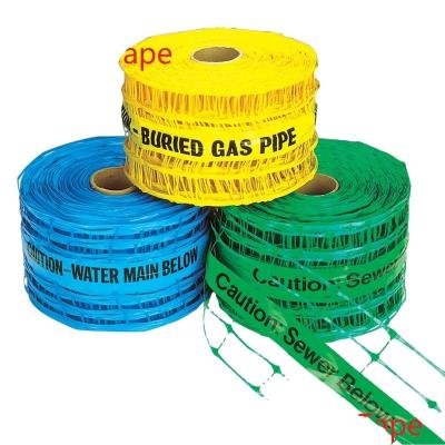 China Underground Utilities Sign Customize Underground Traceable Caution Street Light Warning Yellow Cable Mesh Tape for sale