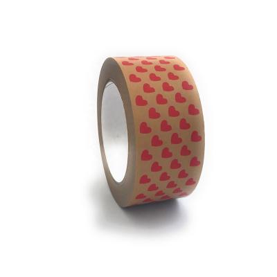 China Paper Tape Freon Proof Adhesive White Kraft Paper For Packing With Custom Logo for sale