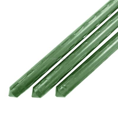 China Barb Protrusion Pole Garden Stakes 6ft Green Plastic Sticks For Plants Coated Steel Garden Stakes And Pillars Garden Props Not Support for sale