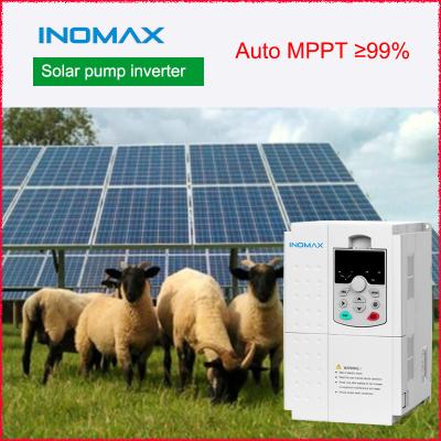 China 7.5KW Inomax Solar MPPT Inverter For Solar Pump And Solar Irrigation Without Battery for sale