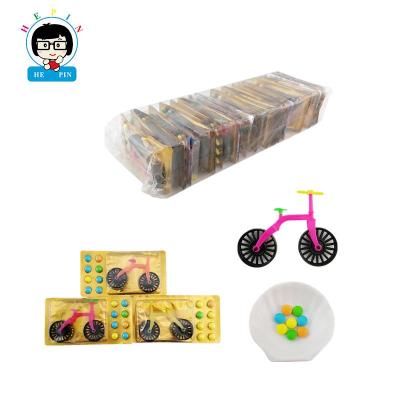 China Wholesale Normal Bicycle Shape Plastic Hard Candy Toys Mini Bike Chewy Candy For Kids for sale