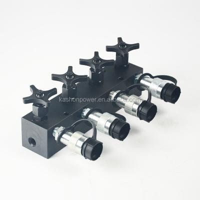 China General hydraulic oil distributor with shut-off valves for sale