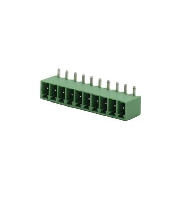 China PA66 Plug-In Terminal Block HW15EDGRC Pitch 2.5 / 2.54mm for sale