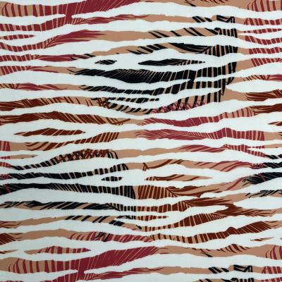 China High Quality Viable Solid Dye Zebra Stripe Pattern Digital Printing Textile Fabric Printing Flowers For Apparel for sale